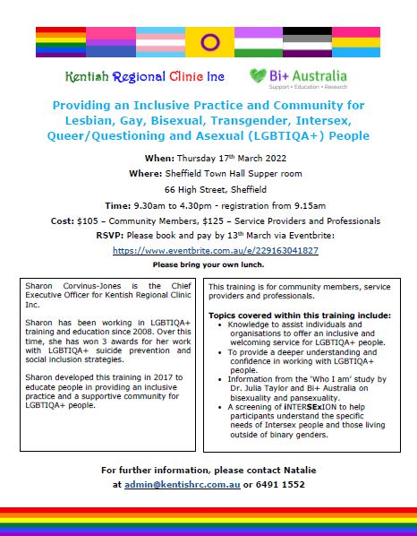 LGBTIQA+ training Sheffield March 2022