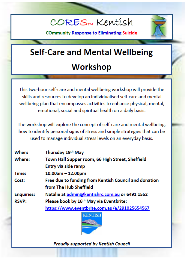 CORES Self-Care and Mental Wellbeing Sheffield May
