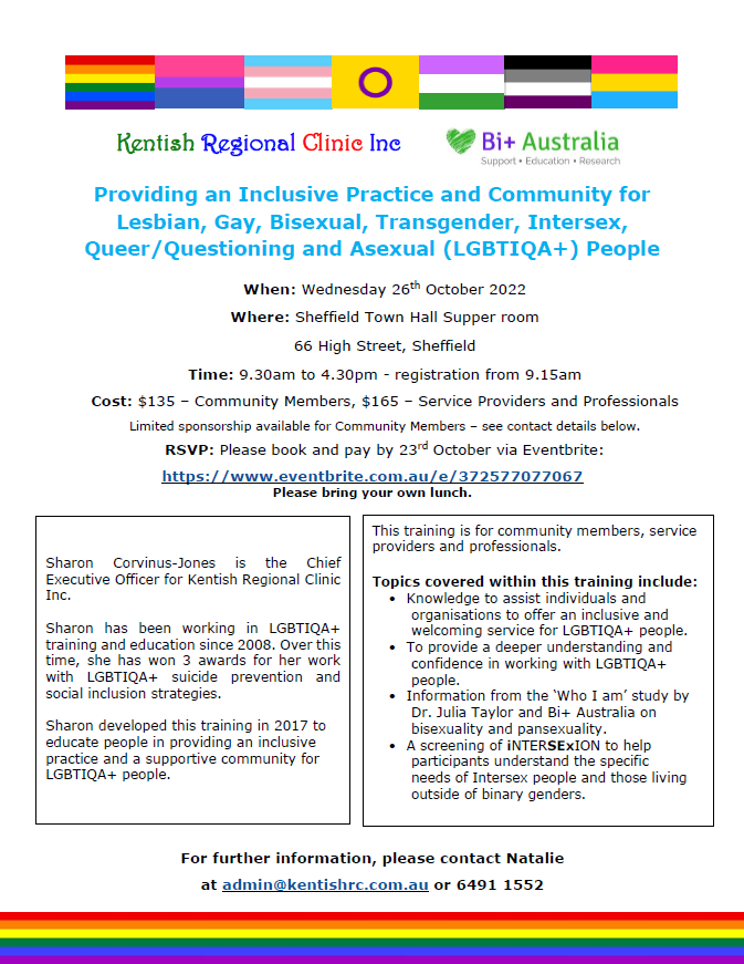 LGBTIQA+ training Sheffield October 2022